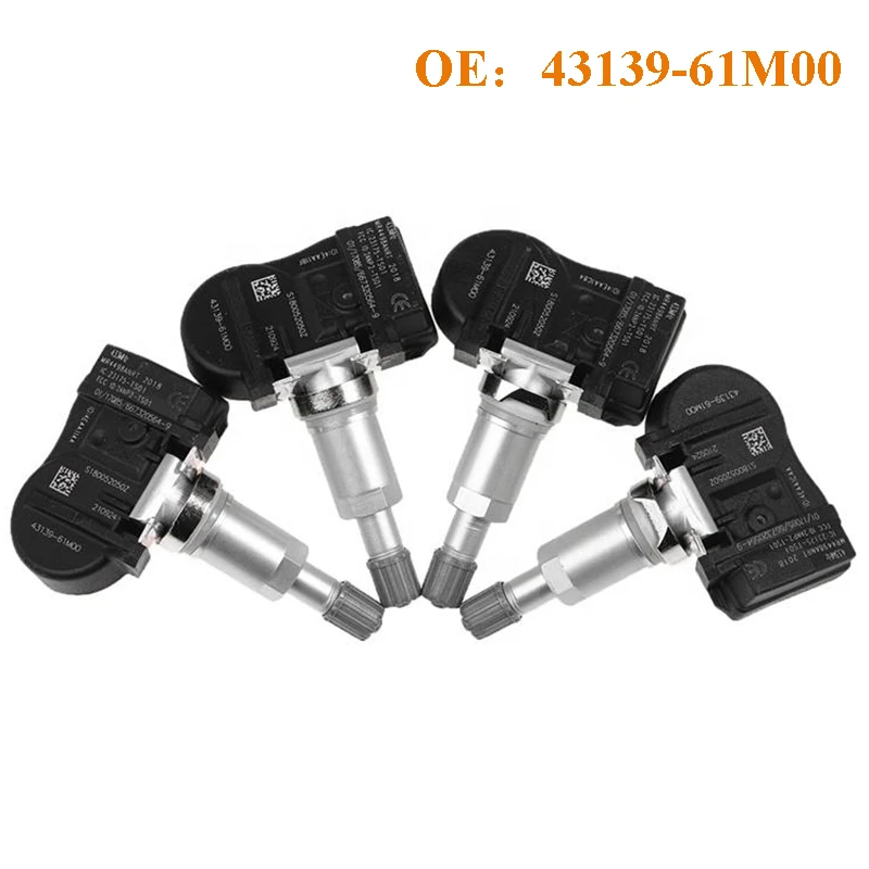4PCS 43139-61M00 4313961M00 43130-61M00 433MHz TPMS Tire Pressure Sensor For Suzuki Vitara SX4 S-cross Ignis Baleno Swift Jimmy 
4PCS 43139-61M00 4313961M00 43130-61M00 433MHz TPMS Tire Pressure Sensor For Suzuki Vitara SX4 S-cross Ignis Baleno Swift Jimmy