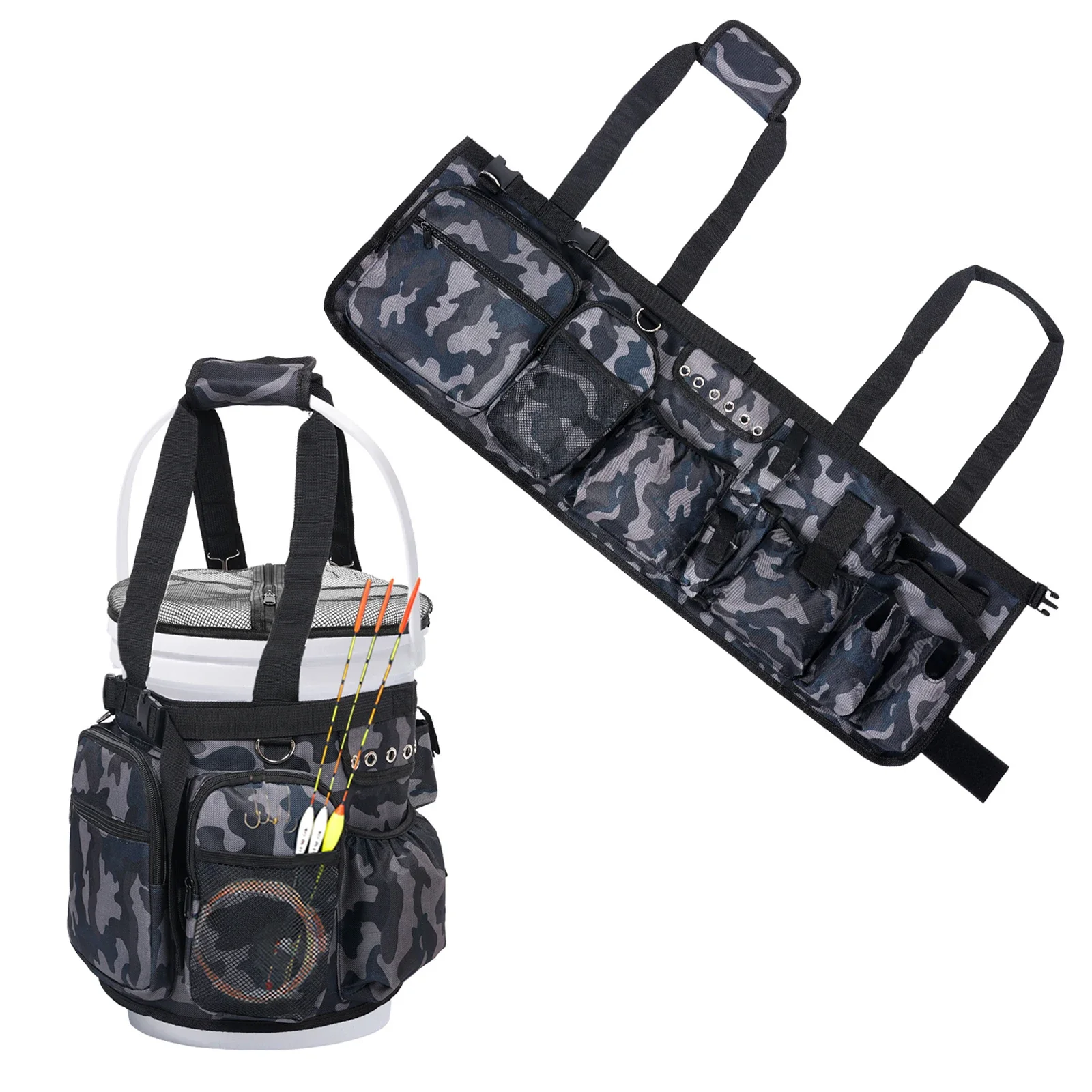 Fishing Bucket Tackle Bag Multi Pockets Oxford cloth Adjustable Portable Outdoor Multifunctional Fishing Tool Bag Organizer
Fishing Bucket Tackle Bag Multi Pockets Oxford cloth Adjustable Portable Outdoor Multifunctional Fishing Tool Bag Organizer