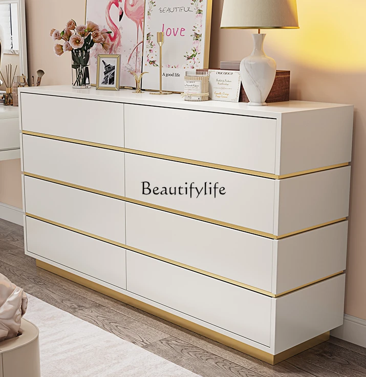 Light Luxury Solid Wood Bedroom Storage Chest of Drawers Living Room Eight Buckets Cupboard Drawers Locker
Light Luxury Solid Wood Bedroom Storage Chest of Drawers Living Room Eight Buckets Cupboard Drawers Locker