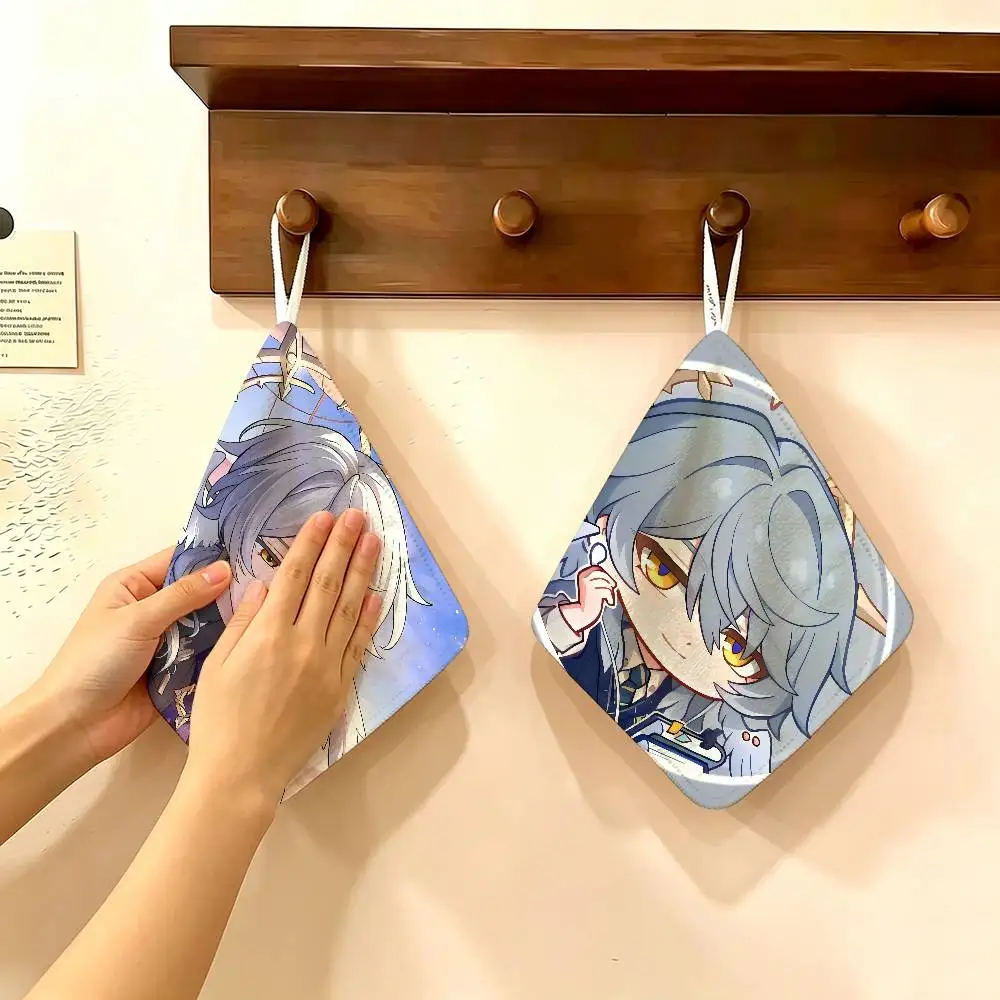 Honkai Star Rail Sunday Hanging Kitchen Towel, Polyester Cotton Material, Wear Resistant Hand Wiping Towel for Home
Honkai Star Rail Sunday Hanging Kitchen Towel, Polyester Cotton Material, Wear Resistant Hand Wiping Towel for Home