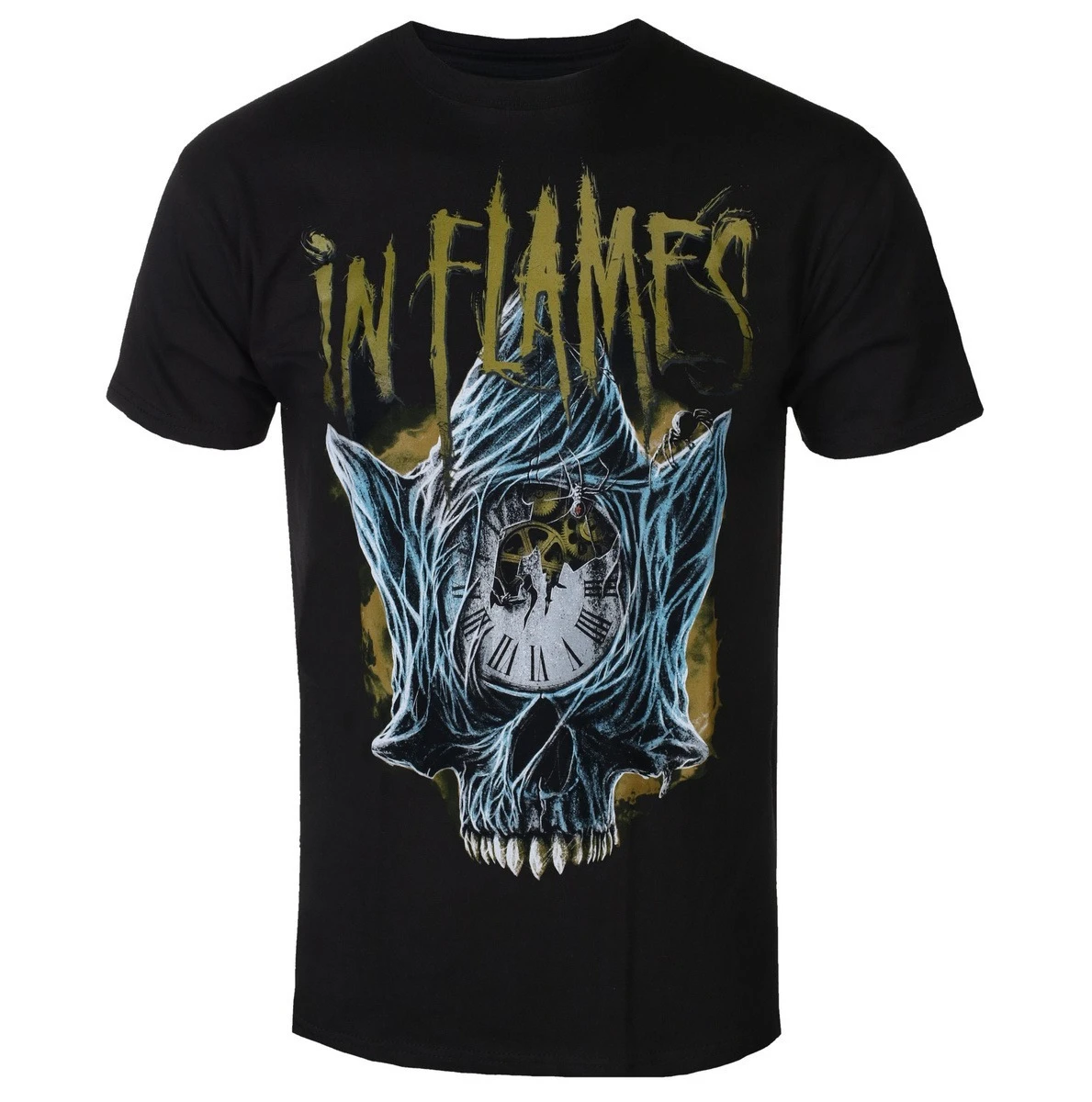 In Flames Конец времени Периферийная одежда с узором и принтом Летние элитные брендовые хлопковые мужские и женские футболки с короткими рукавами
In Flames Конец времени Периферийная одежда с узором и принтом Летние элитные брендовые хлопковые мужские и женские футболки с короткими рукавами