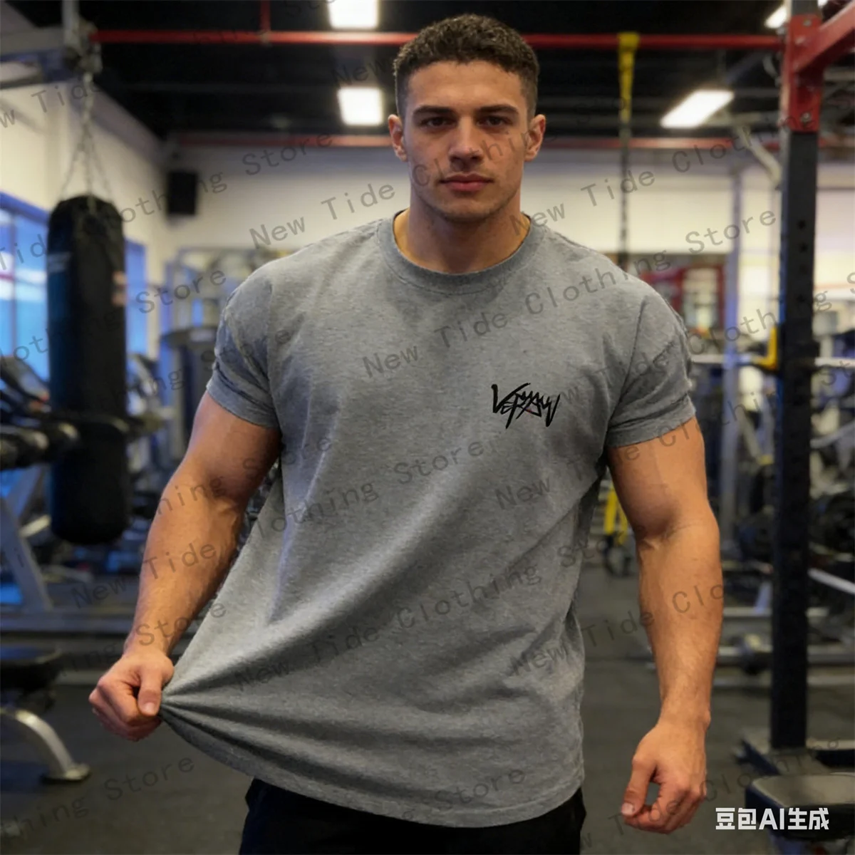 NEW Round Collar sports T Shirt Oversize Cotton Summer Tee Training running shirt Man Streetwear Half Sleeve men T-shirt 6
NEW Round Collar sports T Shirt Oversize Cotton Summer Tee Training running shirt Man Streetwear Half Sleeve men T-shirt 6