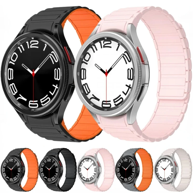No Gaps Silicone Strap For Samsung Galaxy Watch 5 Pro 45mm 6/4 Classic 43mm 46mm Magnetic Band Galaxy Watch 7/6/5/4 40mm 44mm
No Gaps Silicone Strap For Samsung Galaxy Watch 5 Pro 45mm 6/4 Classic 43mm 46mm Magnetic Band Galaxy Watch 7/6/5/4 40mm 44mm