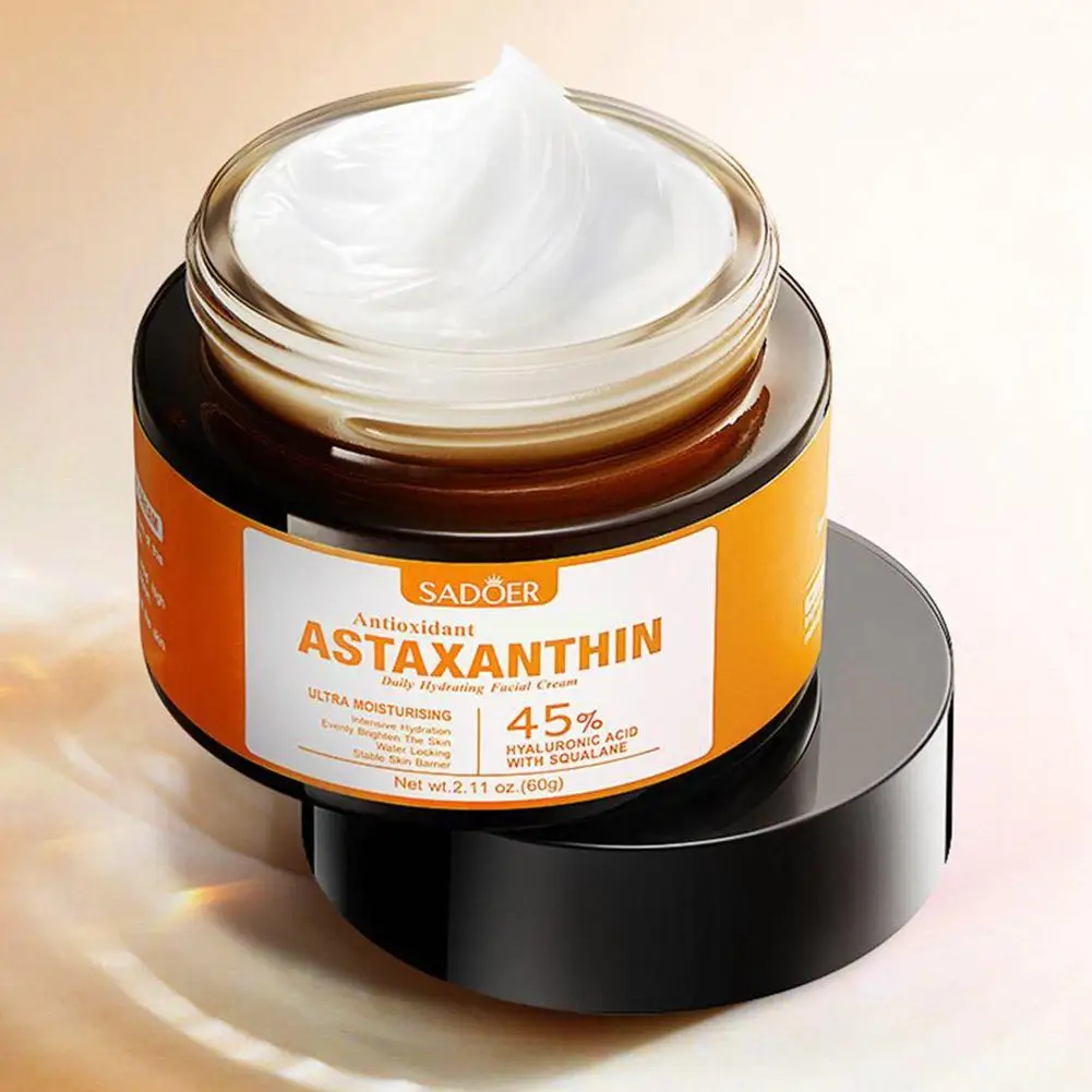 60g Astaxanthin Cream Natural Turmeric Brightening C Vitamin Spots Skin Care Moisturizing Remover Face Dark Cream S7U5
60g Astaxanthin Cream Natural Turmeric Brightening C Vitamin Spots Skin Care Moisturizing Remover Face Dark Cream S7U5