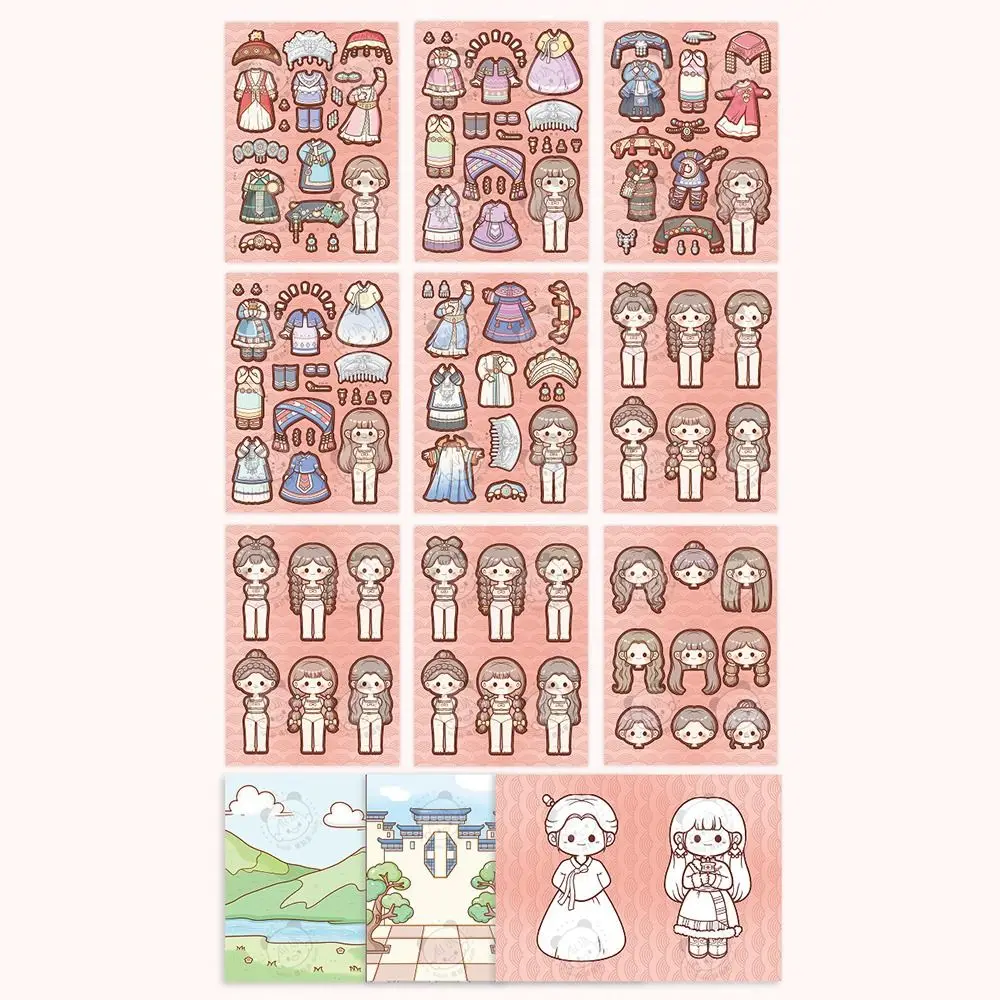 Creative Multicolor Girls Dress Up Decorative Stickers Papper Stress Relief Game Decorative Decals Daily Wear Handbook Stickers
Creative Multicolor Girls Dress Up Decorative Stickers Papper Stress Relief Game Decorative Decals Daily Wear Handbook Stickers