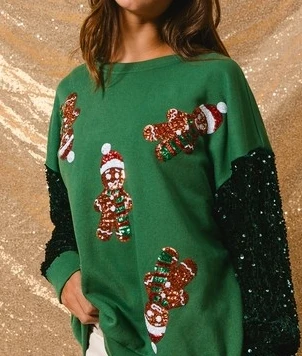 Christmas Sweet Glitter Versatile Long Sleeve Sweatshirt for Women Exquisite Graphic Print Sweatshirt
Christmas Sweet Glitter Versatile Long Sleeve Sweatshirt for Women Exquisite Graphic Print Sweatshirt