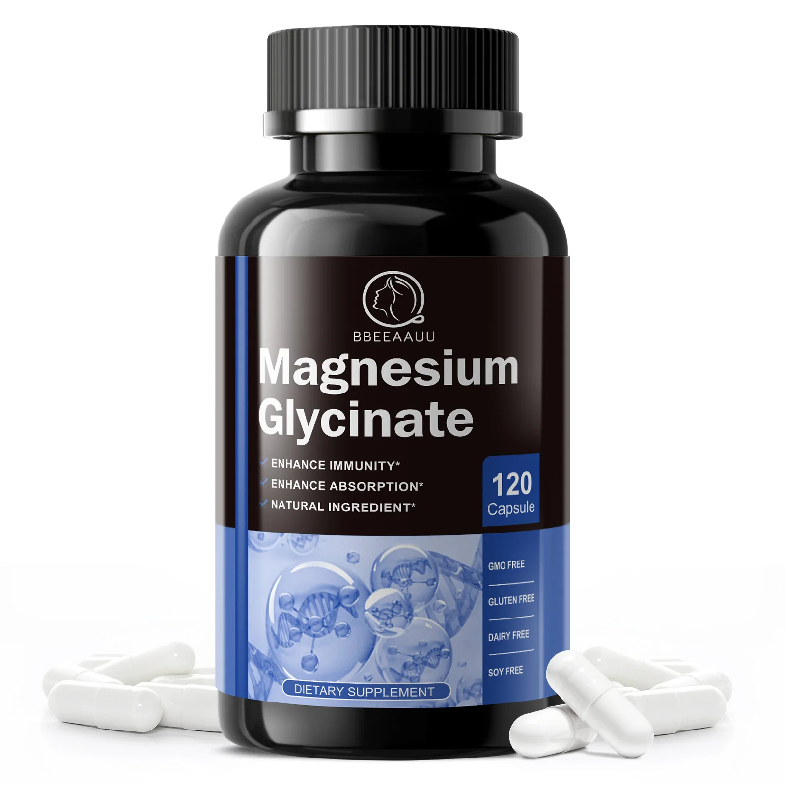 BBEEAAUU Magnesium Glycinate Pill Help Sleep Improves Mood and Helps Calm The Mind Support Strong Muscles and Healthy Bones
BBEEAAUU Magnesium Glycinate Pill Help Sleep Improves Mood and Helps Calm The Mind Support Strong Muscles and Healthy Bones