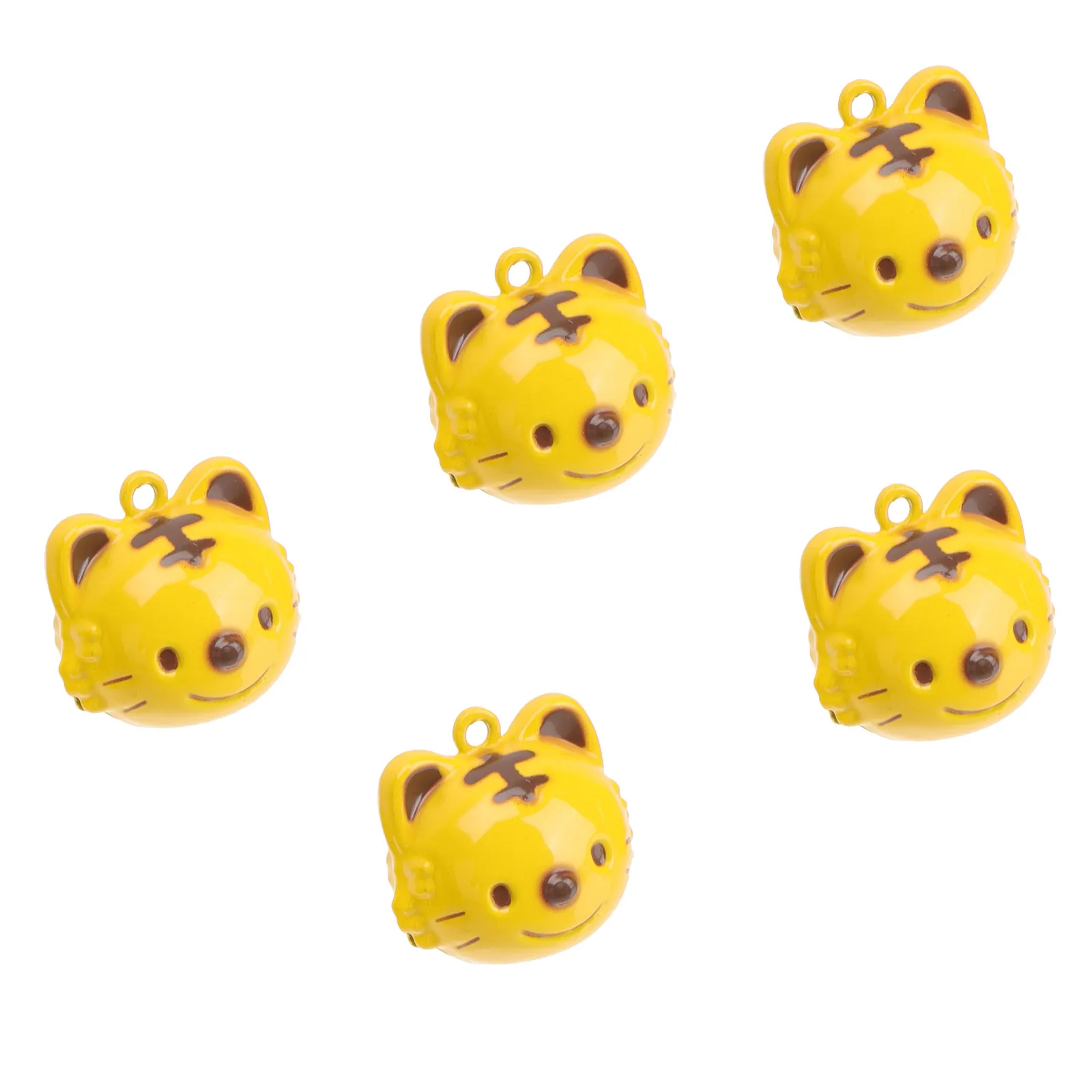 5Pcs Tiger Shape Bell Pendants Creative Iron Jewelry Charms DIY Pendant Keychain Accessories Home Decoration Supplies
5Pcs Tiger Shape Bell Pendants Creative Iron Jewelry Charms DIY Pendant Keychain Accessories Home Decoration Supplies