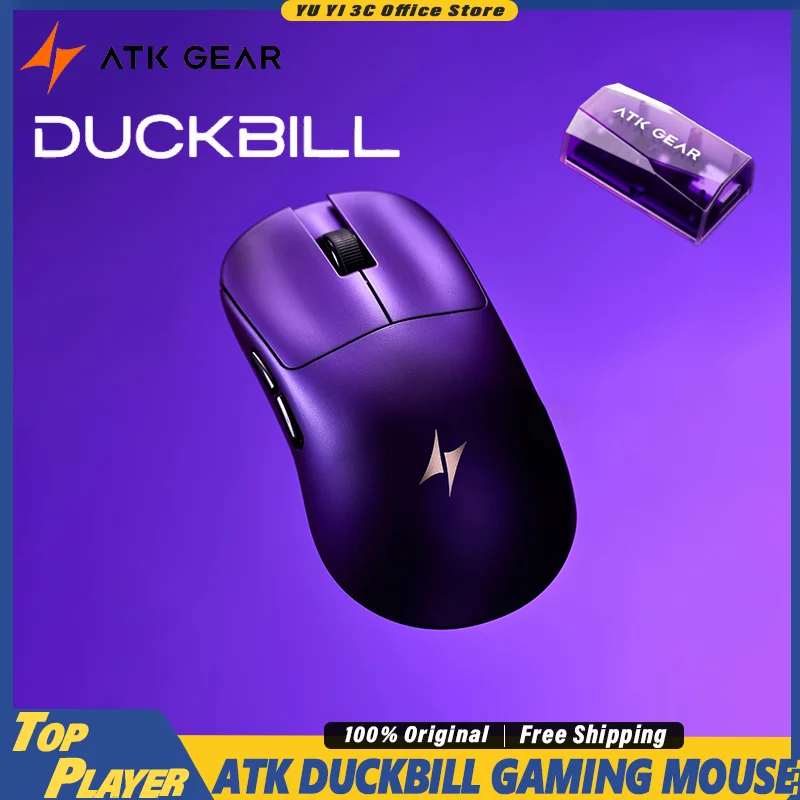 ATK Duckbill Ultra Wireless Gaming Mouse 46G Ultra Lightweight Dual Mode Ergonomic Long Battery Life E Sports For Pc Gamer
ATK Duckbill Ultra Wireless Gaming Mouse 46G Ultra Lightweight Dual Mode Ergonomic Long Battery Life E Sports For Pc Gamer