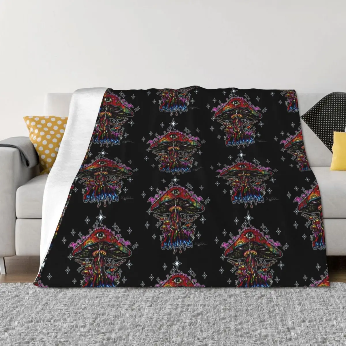 Psychedelic Eye Mushroom Throw Blanket Picnic heavy to sleep Soft Beds Blankets Sofas Of Decoration Blankets
Psychedelic Eye Mushroom Throw Blanket Picnic heavy to sleep Soft Beds Blankets Sofas Of Decoration Blankets