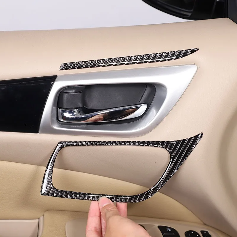 Для Nissan Pathfinder 2013-2018, мягкое углеродное волокно, внутренняя дверная ручка автомобиля, крышка рамы, отделка, наклейки, автомобильные аксессуары
Для Nissan Pathfinder 2013-2018, мягкое углеродное волокно, внутренняя дверная ручка автомобиля, крышка рамы, отделка, наклейки, автомобильные аксессуары