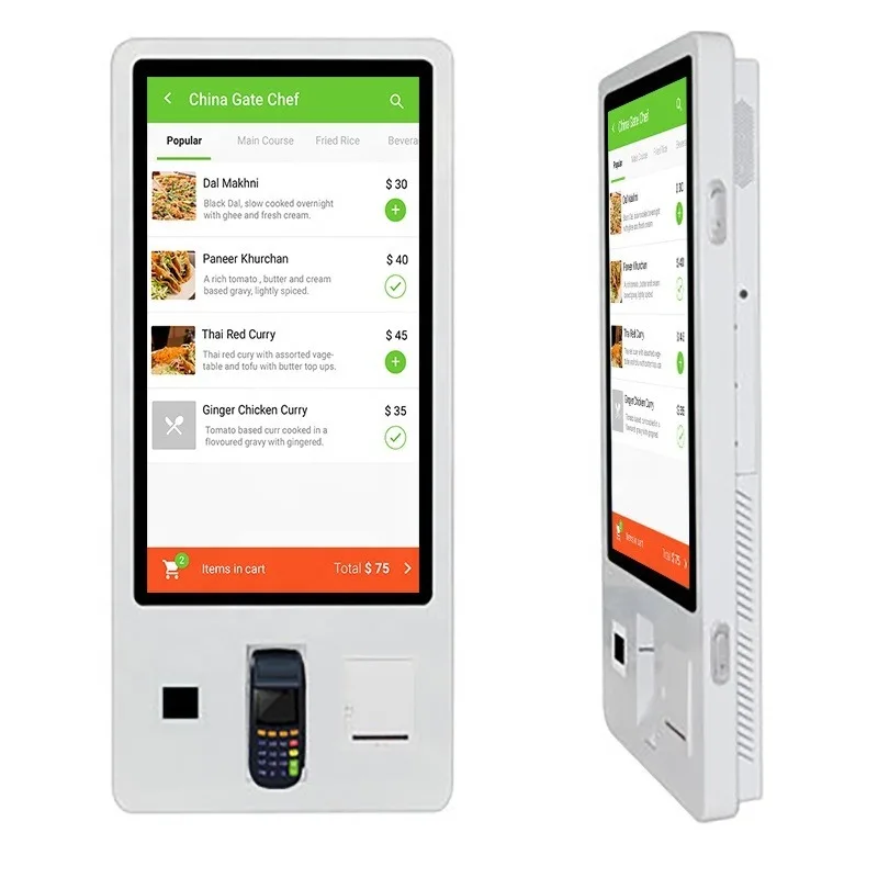 Indoor Terminal Holder Self Service Food Ordering Payment Kiosk Machine Touch Screen for Outside Restaurant Mall
Indoor Terminal Holder Self Service Food Ordering Payment Kiosk Machine Touch Screen for Outside Restaurant Mall