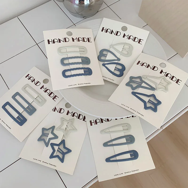 Grayish Blue Kids Hair Clips Basic All Match Matte BB Clips Star Geometric Side Broken Hair Clips Hair Accessories for Girls
Grayish Blue Kids Hair Clips Basic All Match Matte BB Clips Star Geometric Side Broken Hair Clips Hair Accessories for Girls