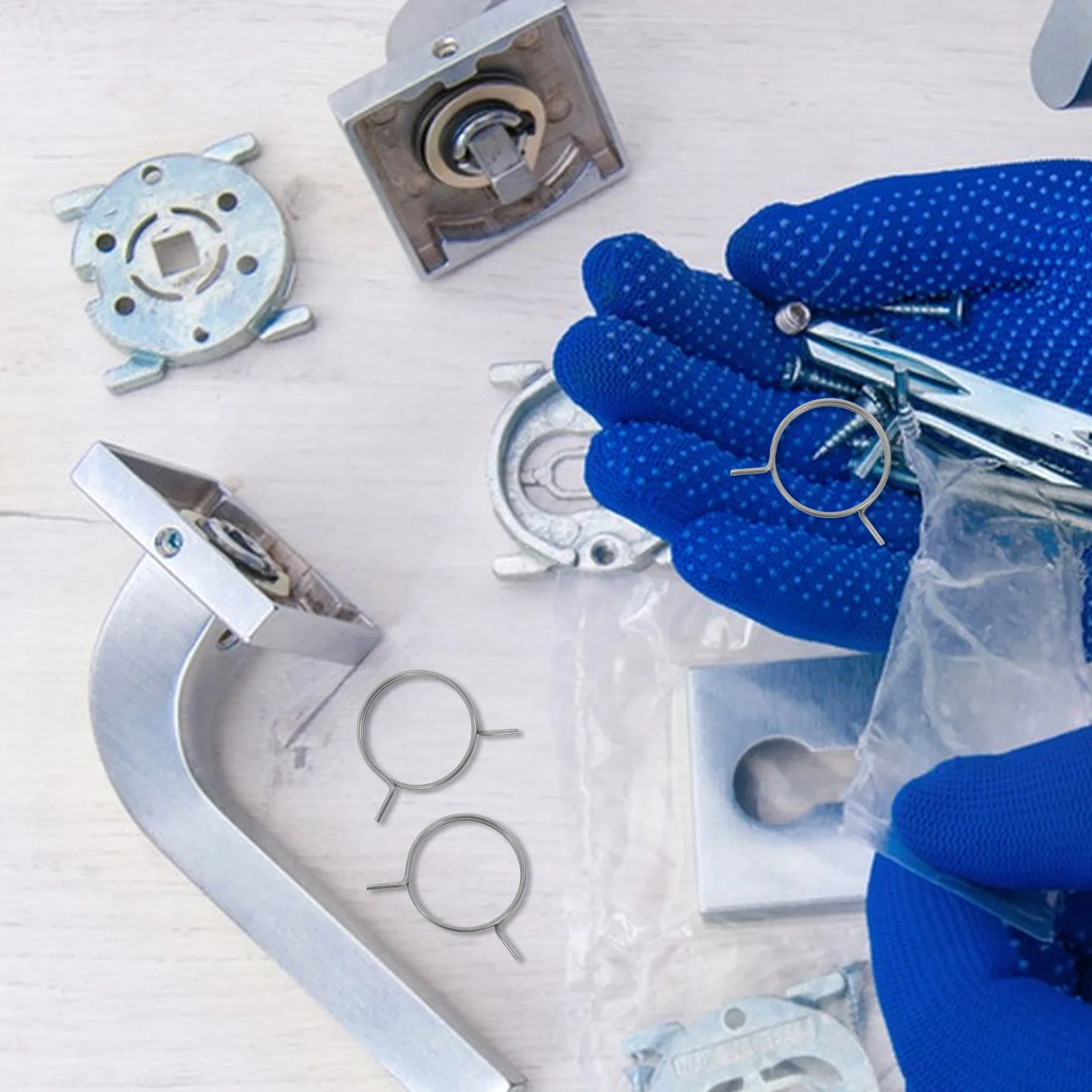 10pcs Spring Parts Metal Core Springs Bulk For Bedroom Handle Lock Garage Door Repair Kit Door Safety Lock Spring
10pcs Spring Parts Metal Core Springs Bulk For Bedroom Handle Lock Garage Door Repair Kit Door Safety Lock Spring