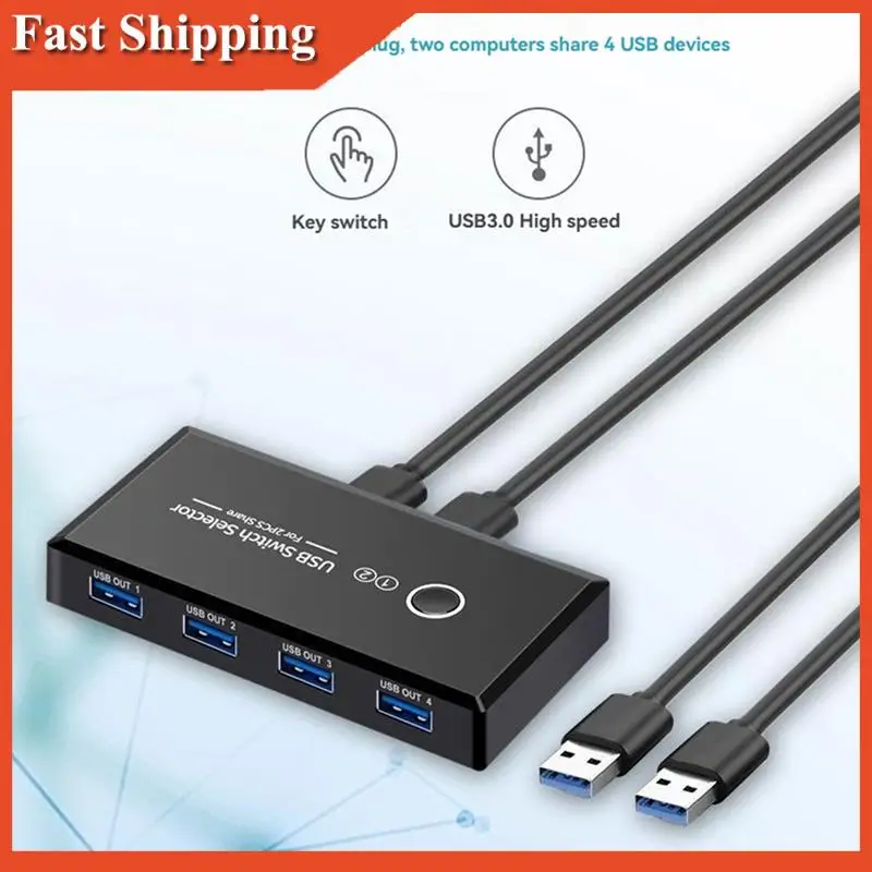 Эффективный адаптер переключателя USB 3.0 2X4 для эффективной клавиатуры, мыши и принтера, совместного использования на ПК и ноутбуке
Эффективный адаптер переключателя USB 3.0 2X4 для эффективной клавиатуры, мыши и принтера, совместного использования на ПК и ноутбуке