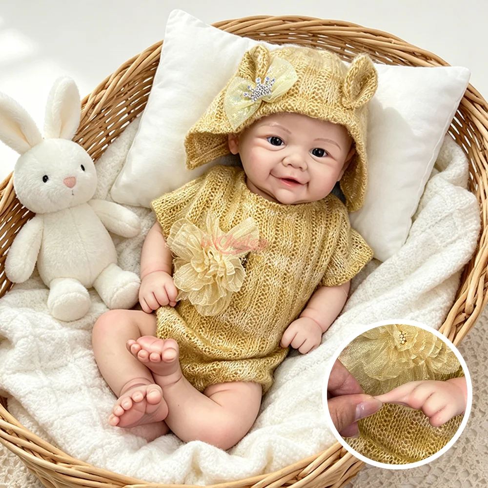 17" Silicone Reborn Baby Doll Girl/Boy Weighted Reborn Toddler Doll Lifelike Newborn Washable Muñeca Children Festival Gift Cute
17" Silicone Reborn Baby Doll Girl/Boy Weighted Reborn Toddler Doll Lifelike Newborn Washable Muñeca Children Festival Gift Cute
