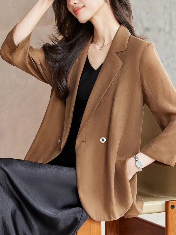 Laisee Lightweight Women's Suit Jacket 2026 New Fashion Seven-Quarter Sleeve Suit Dress Set Commute Style Polyester Fiber
Laisee Lightweight Women's Suit Jacket 2026 New Fashion Seven-Quarter Sleeve Suit Dress Set Commute Style Polyester Fiber