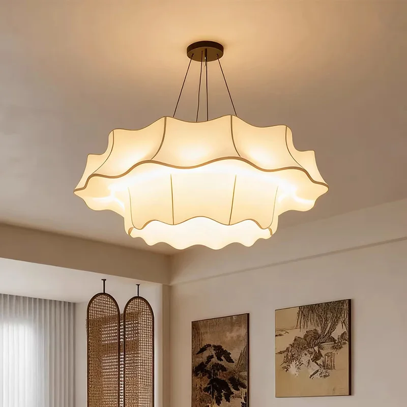 Japanese Wabi-Sabi Style Fabric Led Chandelier Retro For Living Room E27 Pendant Lights Home Decor Dining Table Hanging Lamps
Japanese Wabi-Sabi Style Fabric Led Chandelier Retro For Living Room E27 Pendant Lights Home Decor Dining Table Hanging Lamps