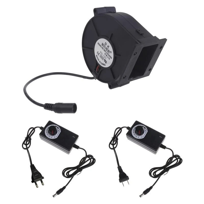 652F 9cm 9733 12V Small Blower with Power Variable Speed Controller for DIY Cooling Outdoor BBQ Blower Fan
652F 9cm 9733 12V Small Blower with Power Variable Speed Controller for DIY Cooling Outdoor BBQ Blower Fan
