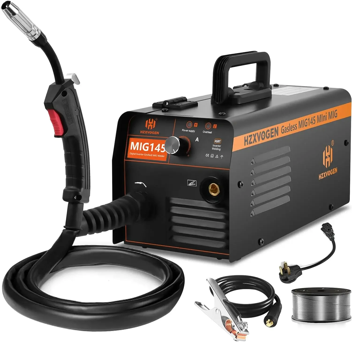 145A MIG Welder 110V/220V Flux Core Welder Dual Voltage Gasless MIG Welding Machine IGBT Inverter Portable Welder Machine
145A MIG Welder 110V/220V Flux Core Welder Dual Voltage Gasless MIG Welding Machine IGBT Inverter Portable Welder Machine