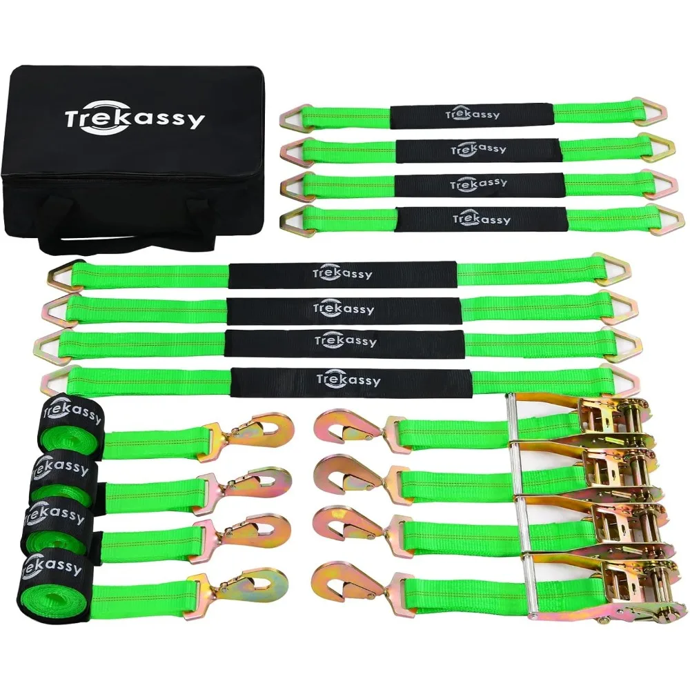 Heavy-Duty Ratchet Straps with Axle Straps for Car, Truck & UTV Transport, 10,000 lb Strength
Heavy-Duty Ratchet Straps with Axle Straps for Car, Truck & UTV Transport, 10,000 lb Strength