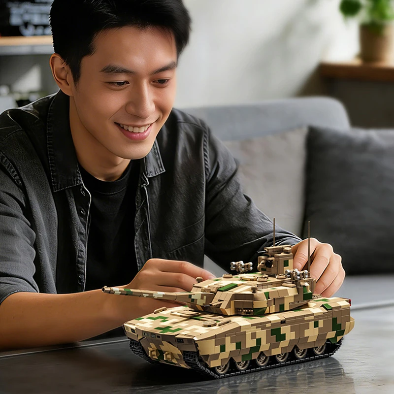 IN STOCK MOC Creativity WW2 Military ZTZ100 Tank Building Blocks Bricks Assembling Model DIY Toys for Boys Christmas Gift Set
IN STOCK MOC Creativity WW2 Military ZTZ100 Tank Building Blocks Bricks Assembling Model DIY Toys for Boys Christmas Gift Set