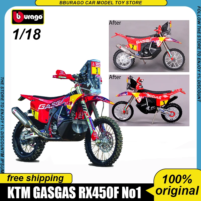 New Product In Stock Bburago 1:18 2021 Dakar Rally Ktm Gasgas Rx450f Racing Moto Alloy Miniature Diecast Model Toys Kids Gift
New Product In Stock Bburago 1:18 2021 Dakar Rally Ktm Gasgas Rx450f Racing Moto Alloy Miniature Diecast Model Toys Kids Gift