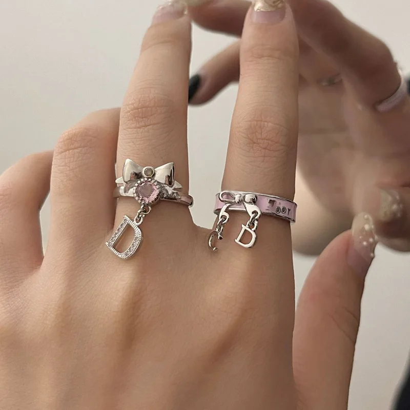 Pink Crystal Bowknot Zircon Rings for Women Fashion Open Rings Adjustable Rings 4XBF
Pink Crystal Bowknot Zircon Rings for Women Fashion Open Rings Adjustable Rings 4XBF