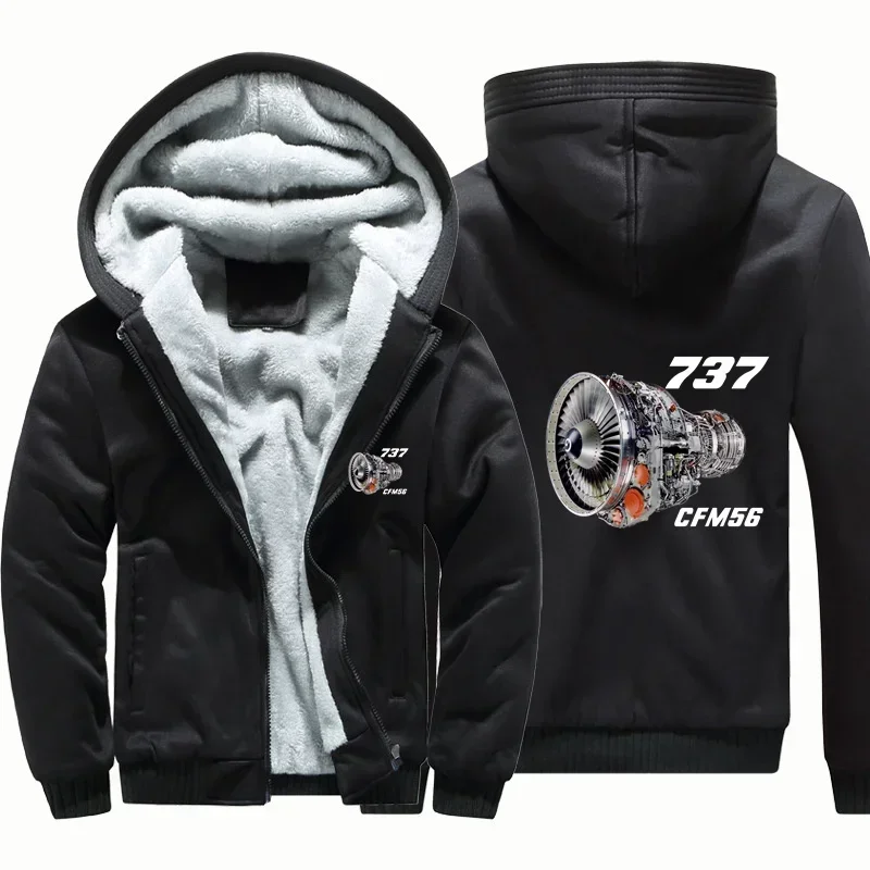 737 Engine & CFM56 Fleece Warm Wool Aviation Pilots Flight Men Coat Jackets Zipper Hooded Thick Hoodies Sweatshirts
737 Engine & CFM56 Fleece Warm Wool Aviation Pilots Flight Men Coat Jackets Zipper Hooded Thick Hoodies Sweatshirts