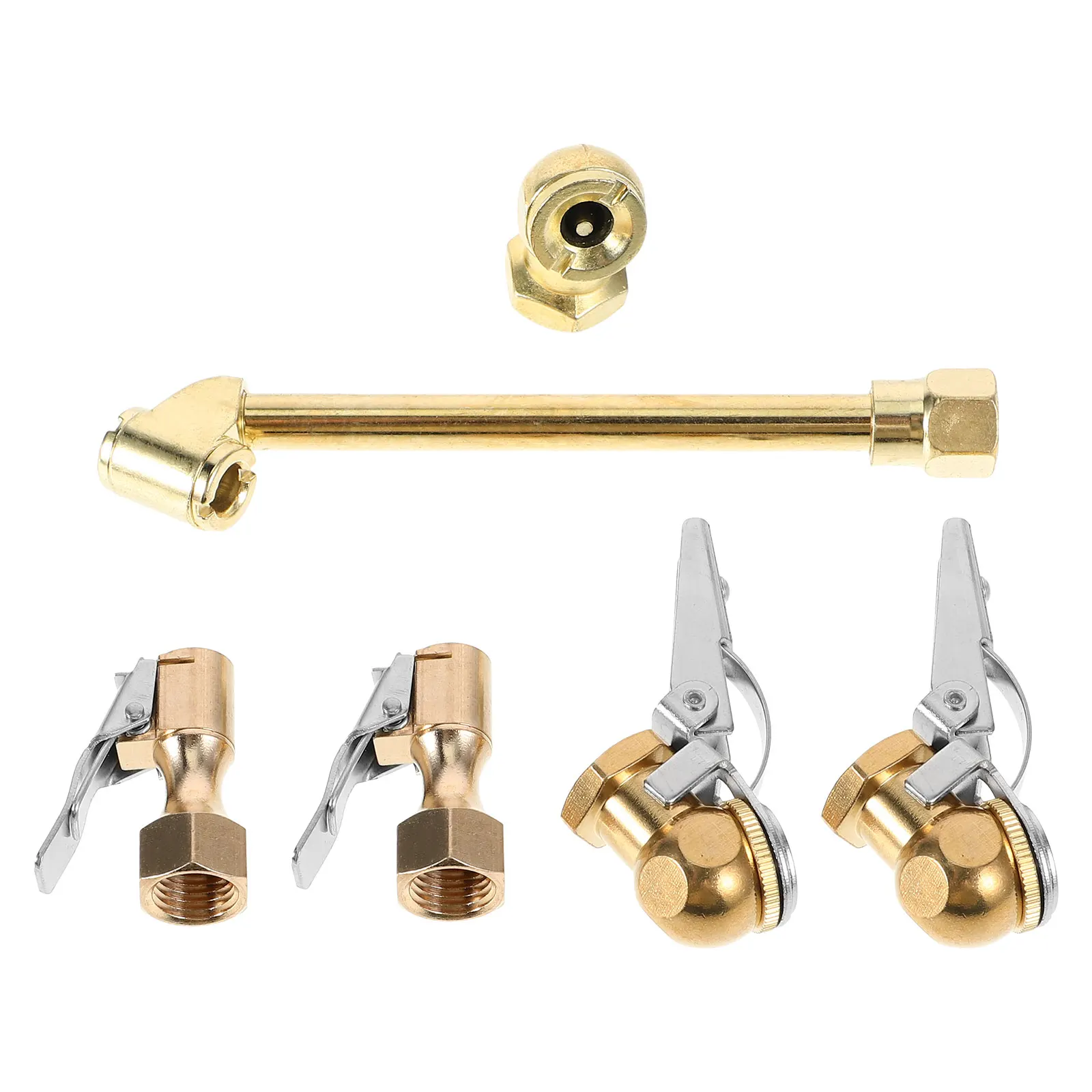 6pcs Brass Chuck Set Quick Air Tire Chuck Tires Compressor Accessories Tire Adapter Hose Valve Stem
6pcs Brass Chuck Set Quick Air Tire Chuck Tires Compressor Accessories Tire Adapter Hose Valve Stem