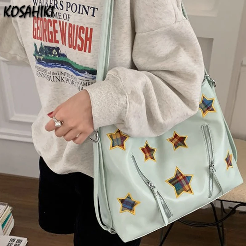 Fashion Preppy Backpacks Casual Plaid Star Embroidery Crossbody Bags All Match Women Y2k Aesthetic Shoulder Handbags Streetwear
Fashion Preppy Backpacks Casual Plaid Star Embroidery Crossbody Bags All Match Women Y2k Aesthetic Shoulder Handbags Streetwear