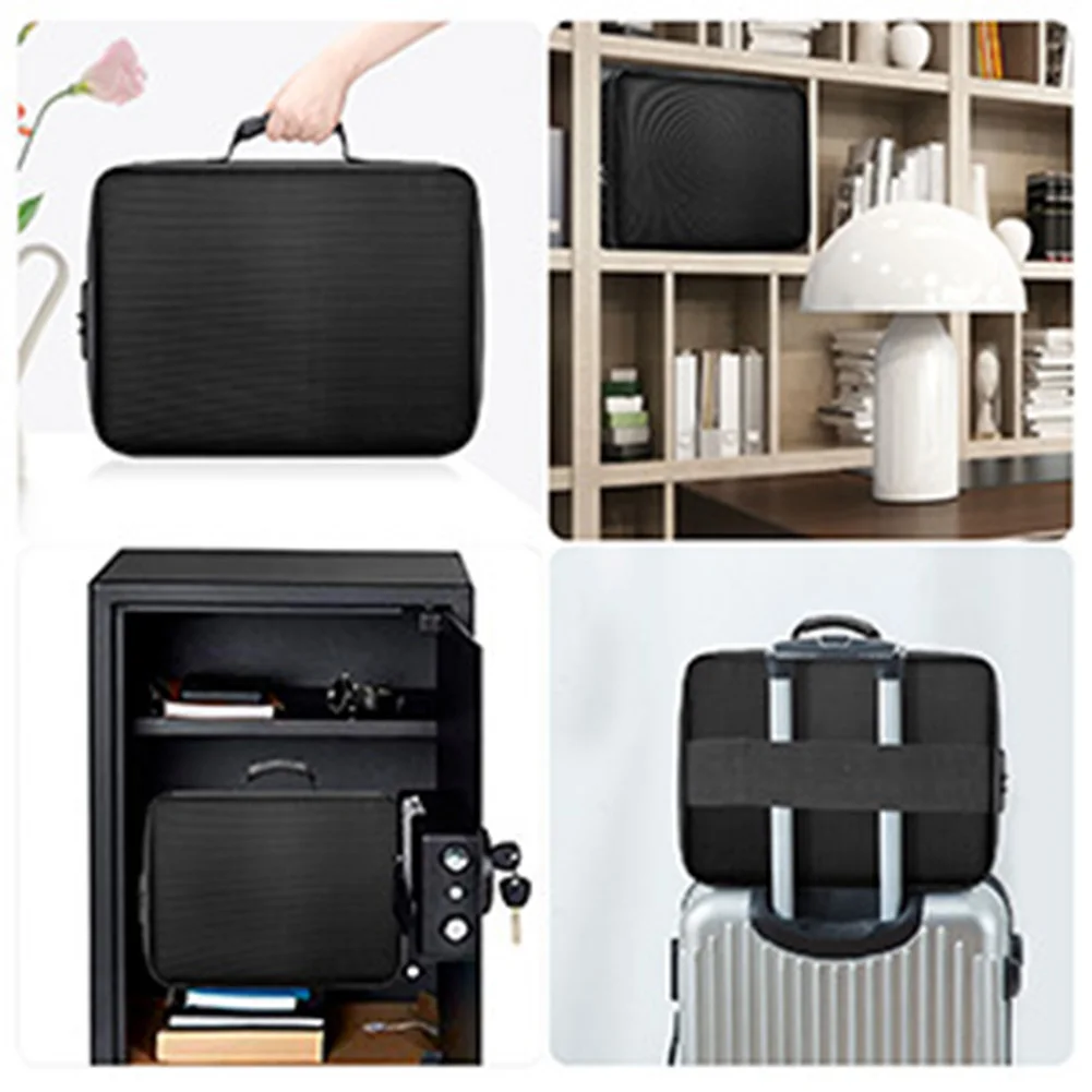 Fireproof Document Organizer with Lock Safe Storage Box Waterproof File Box for Important Documents Files and More
Fireproof Document Organizer with Lock Safe Storage Box Waterproof File Box for Important Documents Files and More