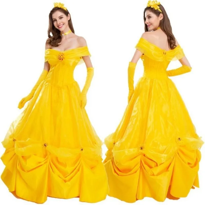 New Halloween Costume Belle Princess Skirt Beauty And the Beast Game Party Dress Women's Traditional Ethnic Stage Costume
New Halloween Costume Belle Princess Skirt Beauty And the Beast Game Party Dress Women's Traditional Ethnic Stage Costume