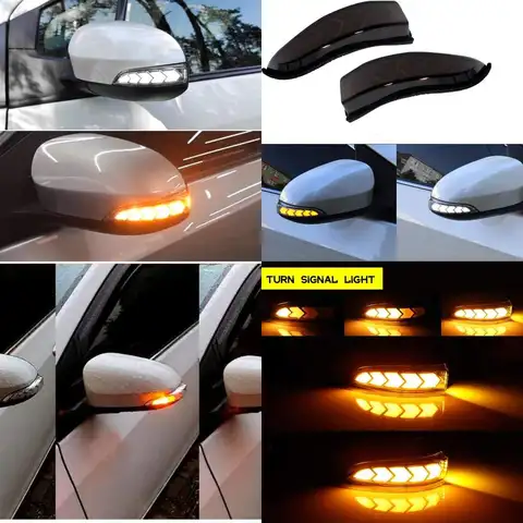 Dual Color Dynamic LED Side Mirror Blinkers with Turn Signal for Toyota Corolla, Prius, Camry, Avalon
