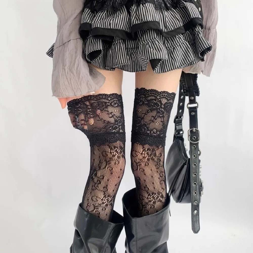 New Sexy Middle Tube Socks Lace Trim Nylon Fishnet Hosiery Retro Floral Compression Socks Women
New Sexy Middle Tube Socks Lace Trim Nylon Fishnet Hosiery Retro Floral Compression Socks Women