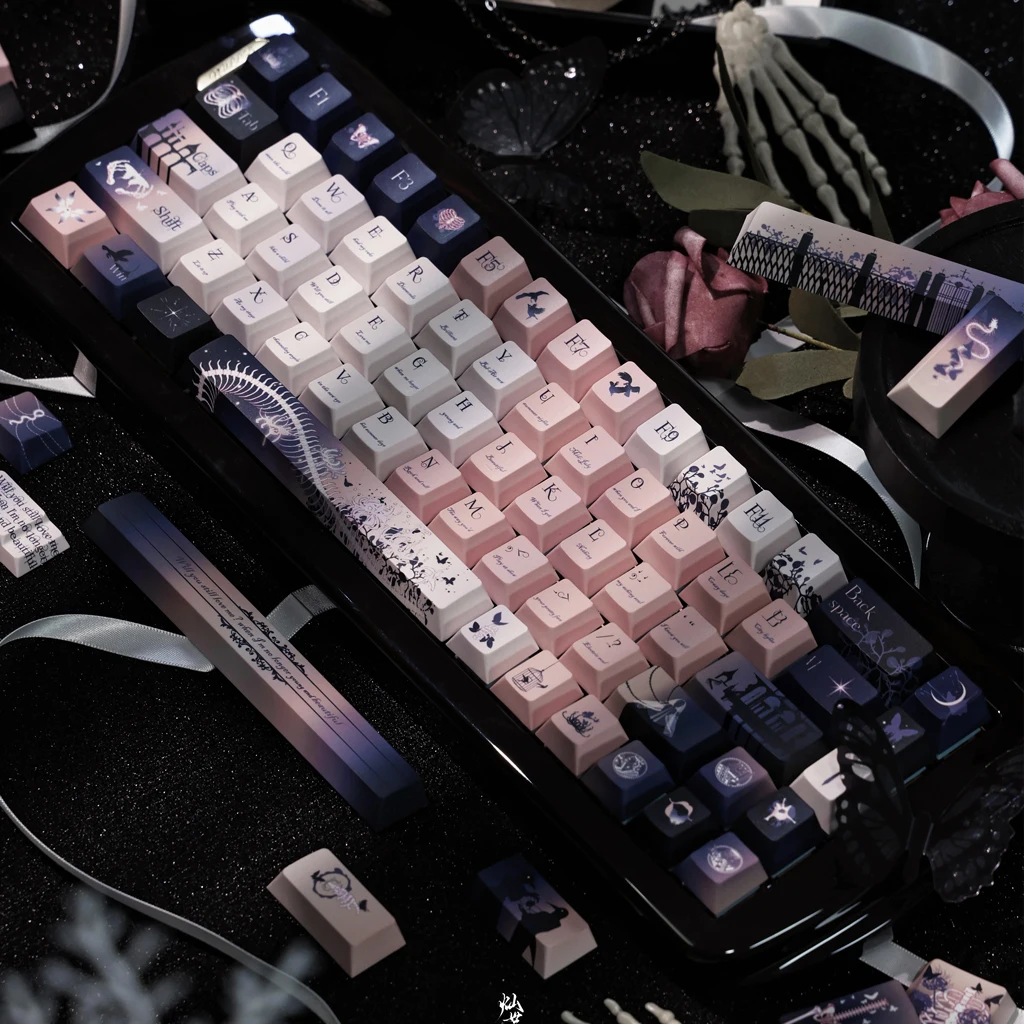 Original Skeleton Ode to Death Keycaps Set Cherry Profile PBT KeyCaps For Cherry MX Switch Mechanical Keyboard Gaming
Original Skeleton Ode to Death Keycaps Set Cherry Profile PBT KeyCaps For Cherry MX Switch Mechanical Keyboard Gaming
