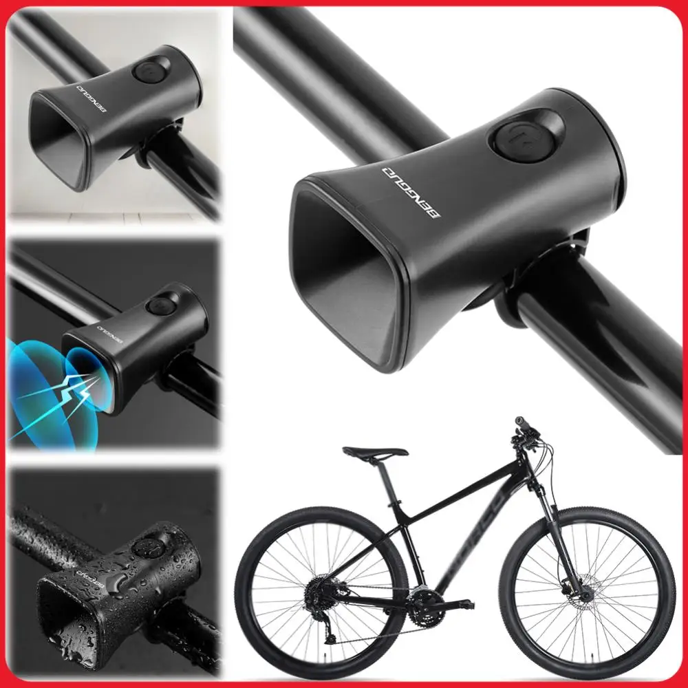 Electric Bike Horn 120dB Warning Safety Bell Rechargeable Bicycle Handlebar Alarm Ring Bell for Mountain Bike Road Bike Scooters
Electric Bike Horn 120dB Warning Safety Bell Rechargeable Bicycle Handlebar Alarm Ring Bell for Mountain Bike Road Bike Scooters