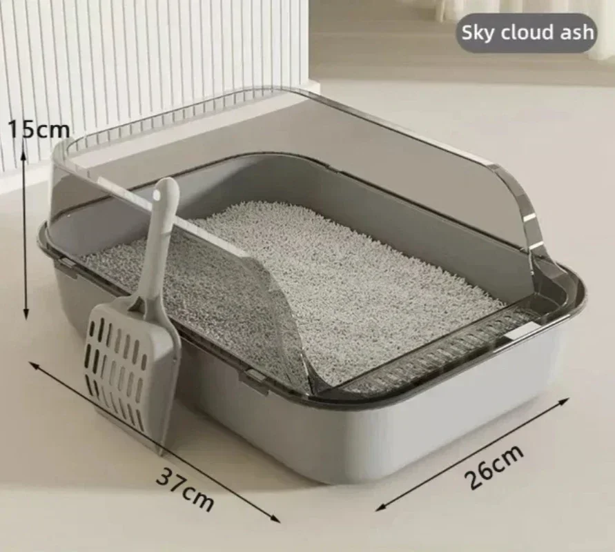 Sandbox Cat Litter Box Semi-enclosed Splashproof Cat Tray Cat Toilet Cleaning Basin Supplies Pet Toilet Kitten Tray Bedpan
Sandbox Cat Litter Box Semi-enclosed Splashproof Cat Tray Cat Toilet Cleaning Basin Supplies Pet Toilet Kitten Tray Bedpan