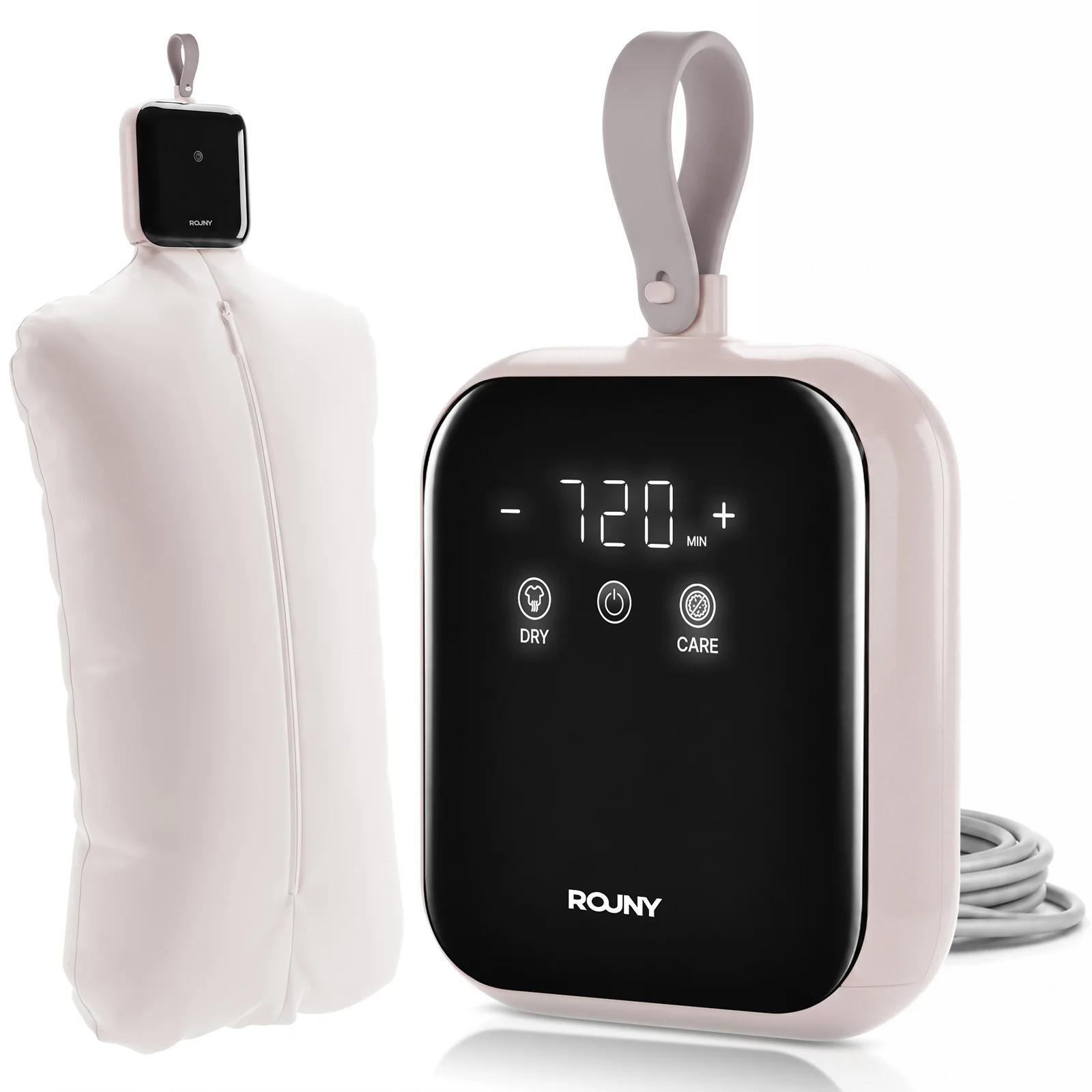 ROUNY Portable Clothes Dryer, 400W Mini Dryer with Dry and Care Modes, 720min Timer, LED Touch Control for Travel and Dorm
ROUNY Portable Clothes Dryer, 400W Mini Dryer with Dry and Care Modes, 720min Timer, LED Touch Control for Travel and Dorm