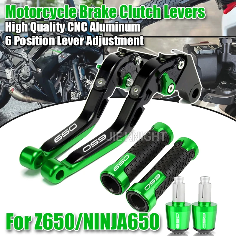For Ninja650 2018-2022 Z650 2017-2023 Versys650 2015-2022 Motorcycle Brake Clutch Levers Extendable Handle Bar Hand Grip
For Ninja650 2018-2022 Z650 2017-2023 Versys650 2015-2022 Motorcycle Brake Clutch Levers Extendable Handle Bar Hand Grip