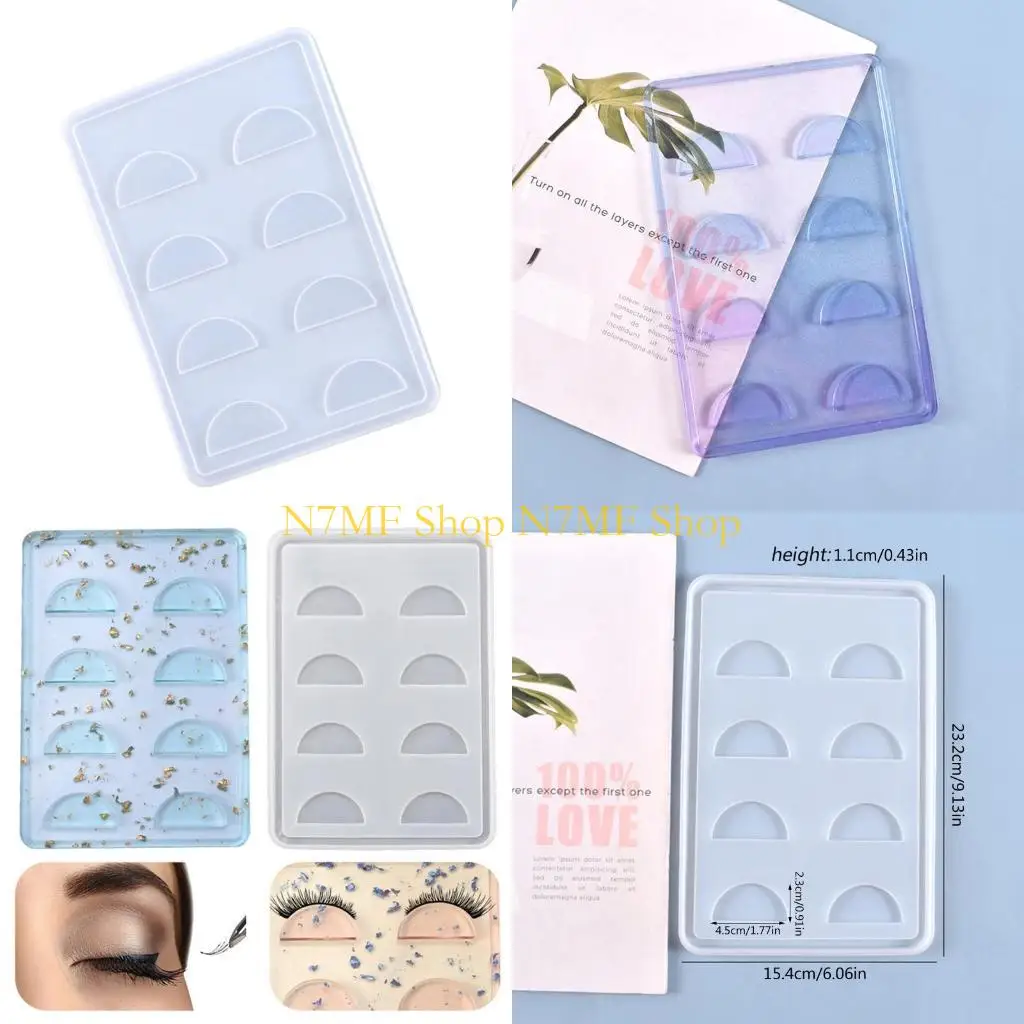 N7MF Crystal Epoxy Resin Mold Eyelash Tray Silicone Mould DIY Crafts Jewelry Storage Box Making Tool
N7MF Crystal Epoxy Resin Mold Eyelash Tray Silicone Mould DIY Crafts Jewelry Storage Box Making Tool