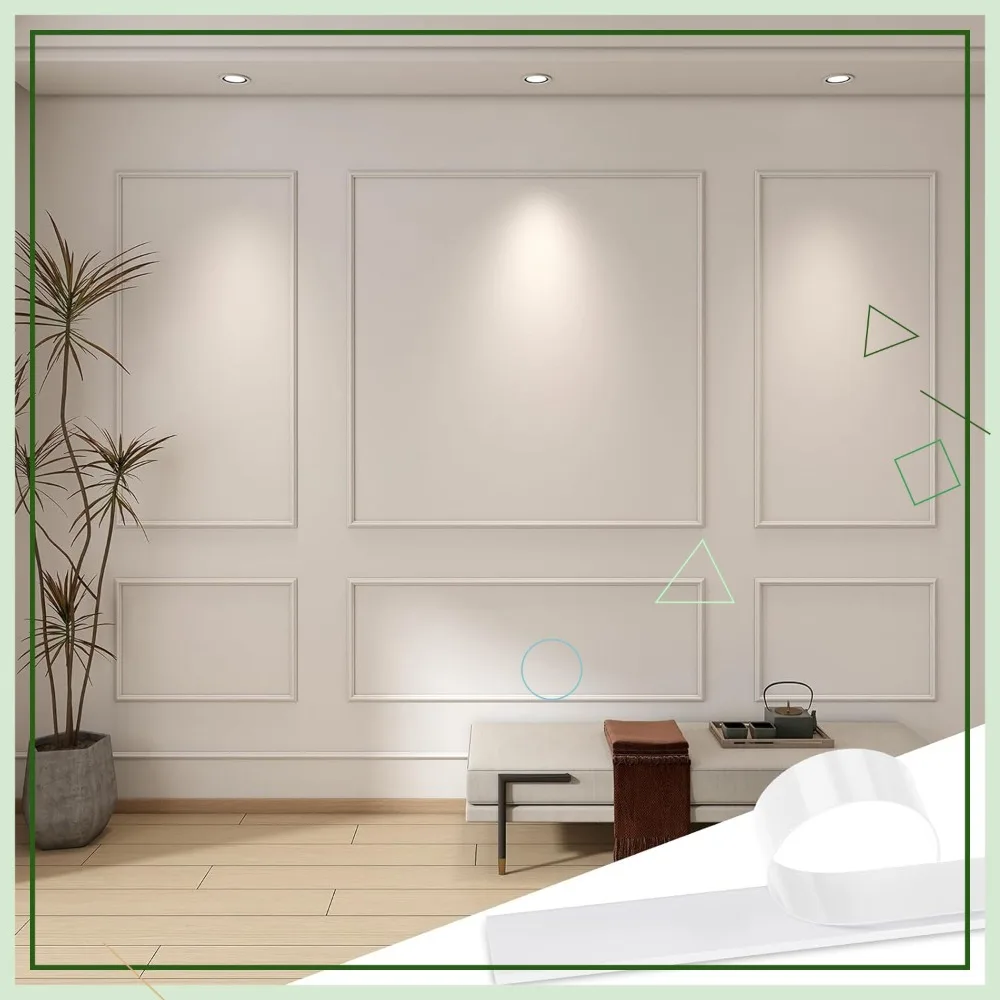Pangda Peel and Stick Wall Molding Kit, 3D Premade Accent Panel for Interior Decor, 3 Sets (31x63 in + 72x63 in)
Pangda Peel and Stick Wall Molding Kit, 3D Premade Accent Panel for Interior Decor, 3 Sets (31x63 in + 72x63 in)