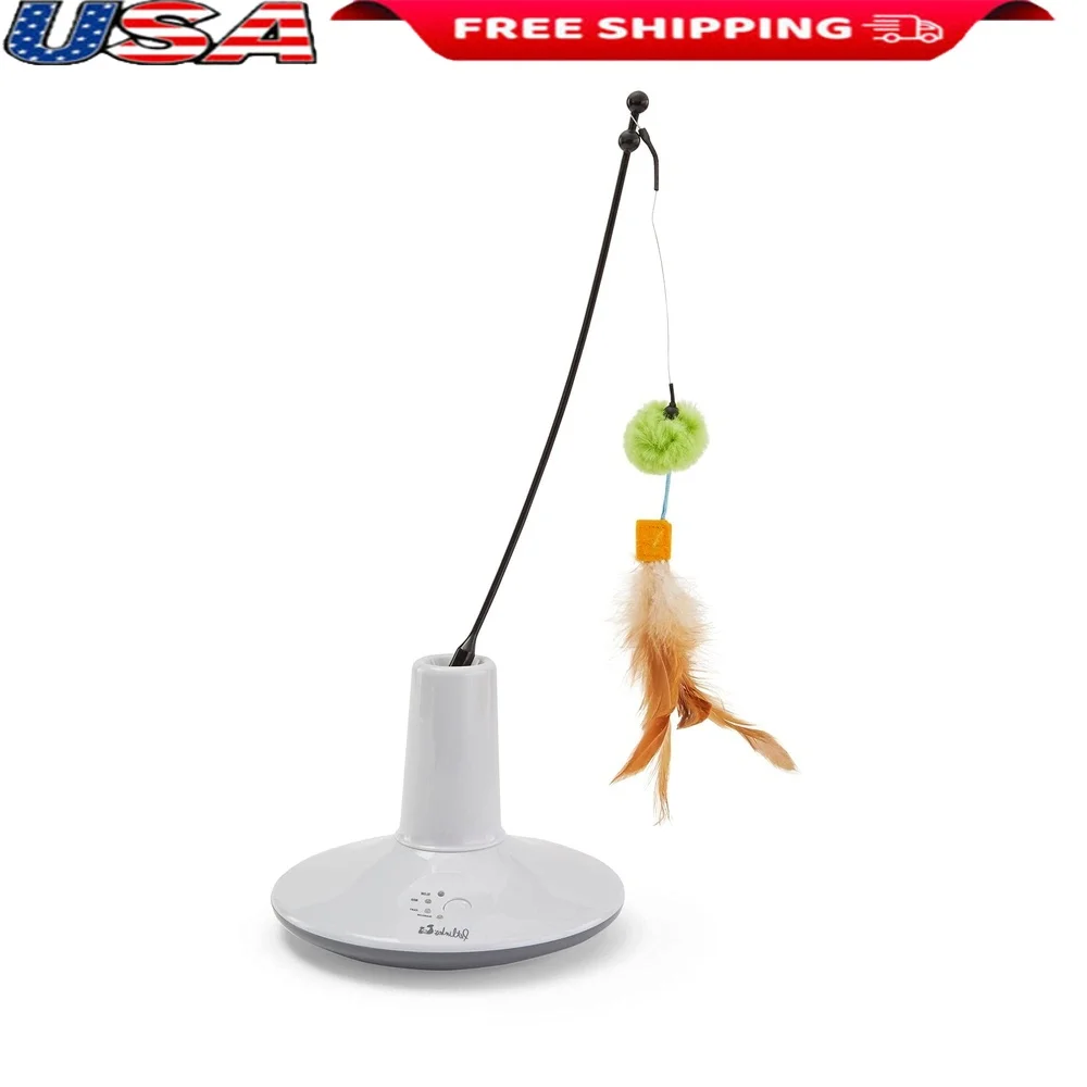 Electronic Cat Toy Interactive Motion Feeder with Speed Settings Multi-Textured Feathers Exercise and Hunting Instincts Safe
Electronic Cat Toy Interactive Motion Feeder with Speed Settings Multi-Textured Feathers Exercise and Hunting Instincts Safe