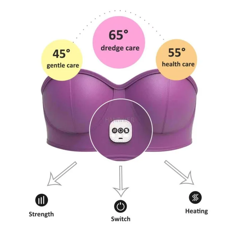 Wireless vibrating breast massage device with carbon fiber heating patches
Wireless vibrating breast massage device with carbon fiber heating patches