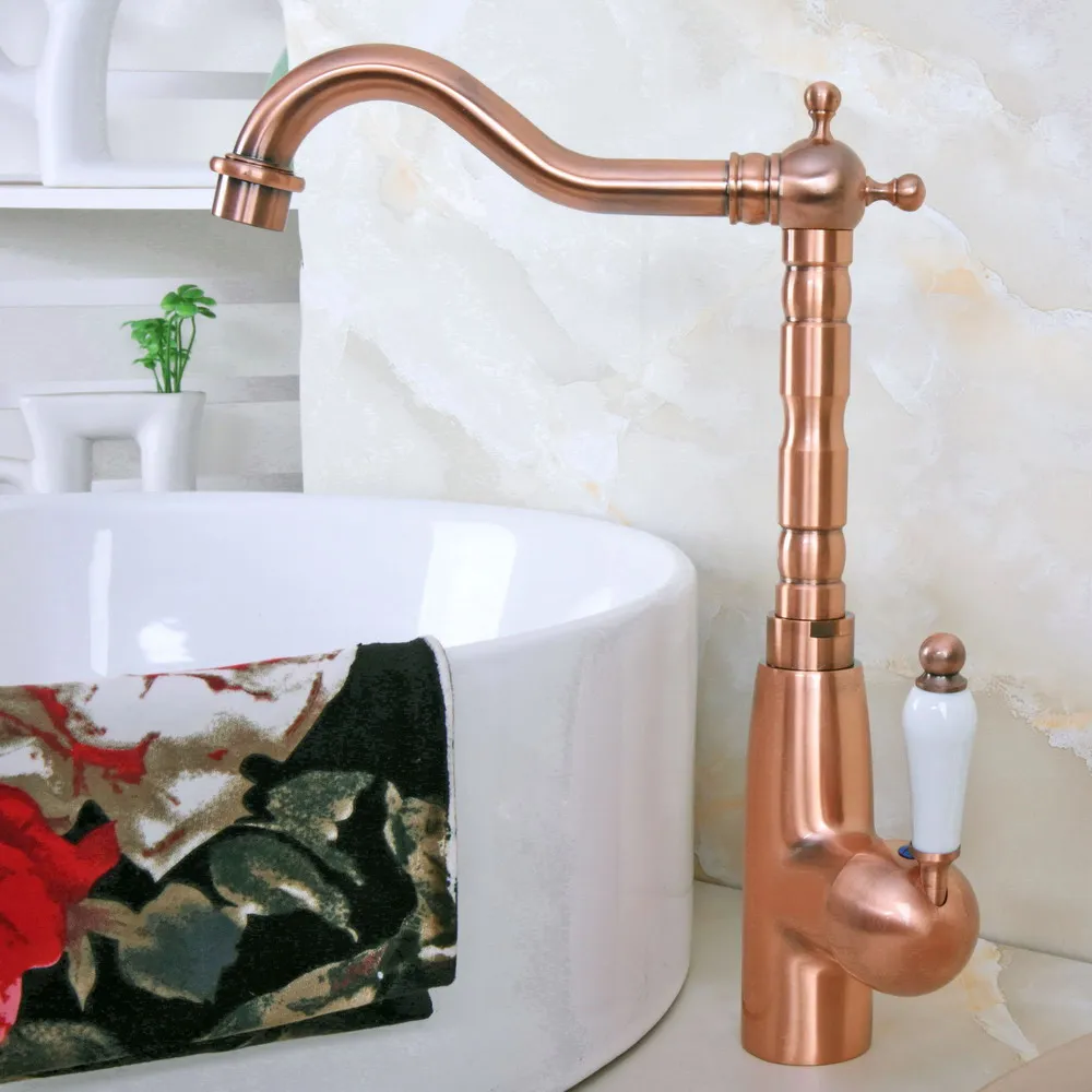 Antique Red Copper Brass Single Ceramic Handle Bathroom Kitchen Basin Sink Faucet Mixer Tap Swivel Spout Deck Mounted mnf637
Antique Red Copper Brass Single Ceramic Handle Bathroom Kitchen Basin Sink Faucet Mixer Tap Swivel Spout Deck Mounted mnf637