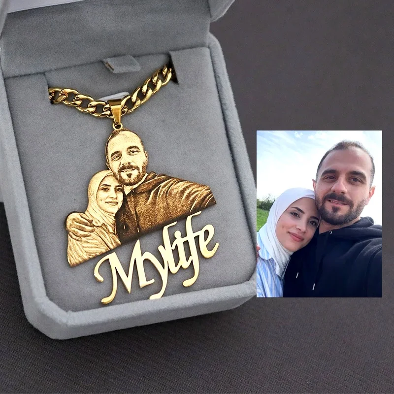 Custom Picture Nameplate Pendant Custom Photo Necklace Engraved Portrait Necklace Christmas Gift for Kids Jewelry Family Gifts
Custom Picture Nameplate Pendant Custom Photo Necklace Engraved Portrait Necklace Christmas Gift for Kids Jewelry Family Gifts