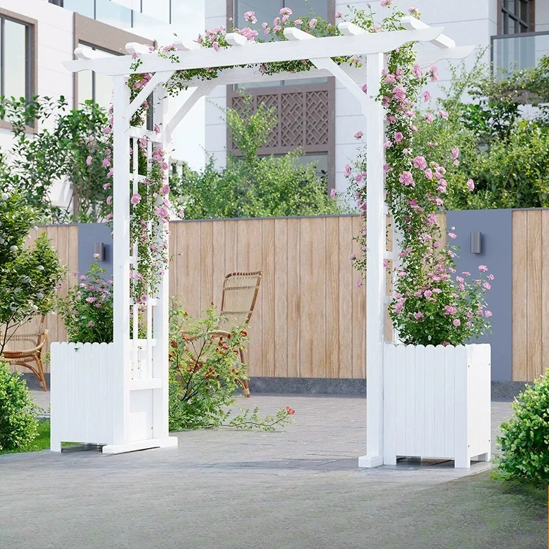 Outdoor courtyard decorative anti-corrosion wood arched climbing archway garden gate carbon
Outdoor courtyard decorative anti-corrosion wood arched climbing archway garden gate carbon