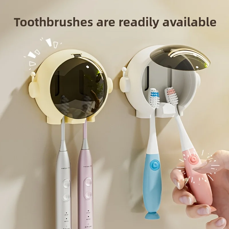 Cartoon Toothbrush Holder Wall-Mounted Bathroom Electric Toothbrush Storage Rack No-Drilling Required Bathroom Wall Hanging Rack
Cartoon Toothbrush Holder Wall-Mounted Bathroom Electric Toothbrush Storage Rack No-Drilling Required Bathroom Wall Hanging Rack