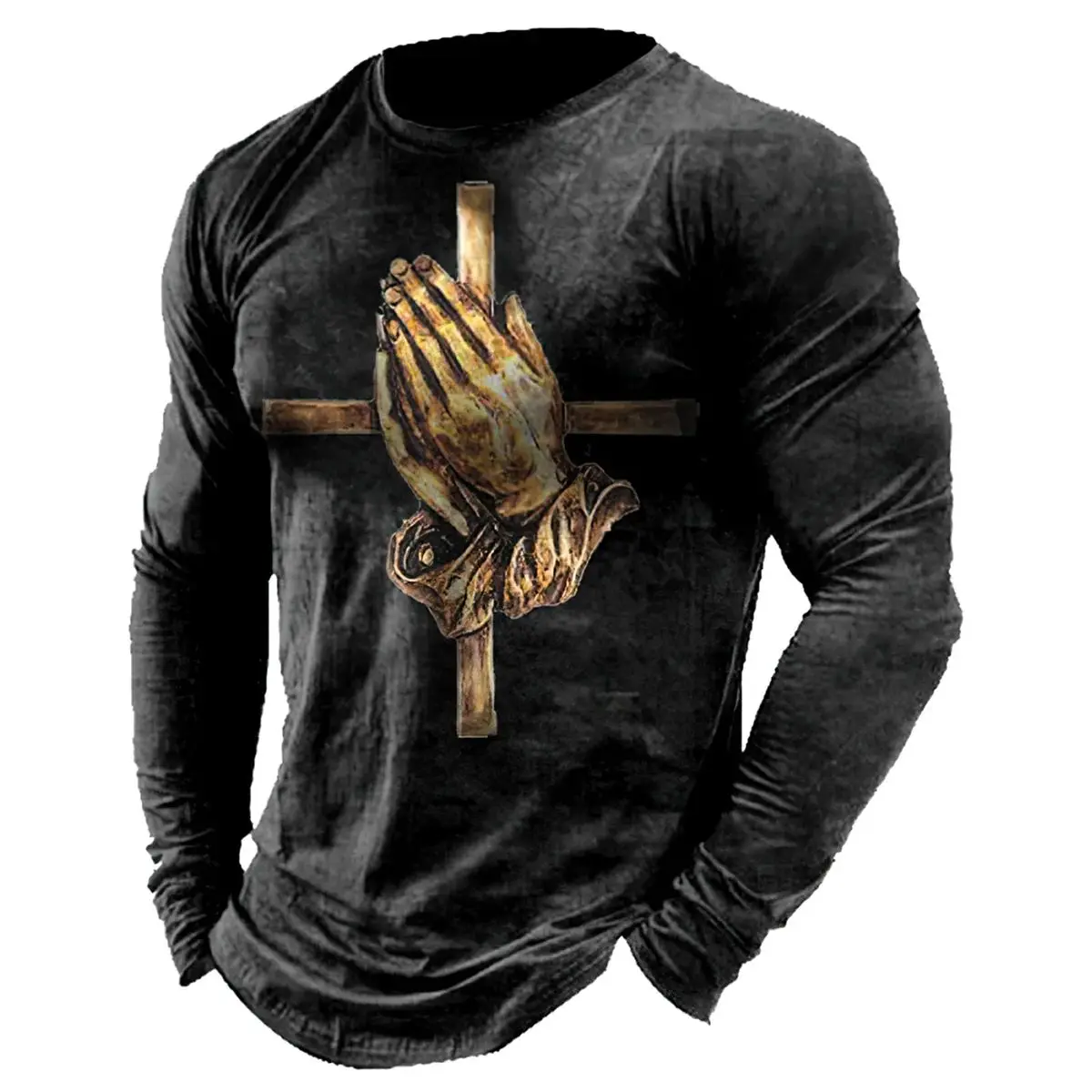 Men Spring And Autumn Jesus Retro Pattern 3d Printed Long Sleeve O Collar Fashion Casual Personality Street Loose Plus Size Top
Men Spring And Autumn Jesus Retro Pattern 3d Printed Long Sleeve O Collar Fashion Casual Personality Street Loose Plus Size Top