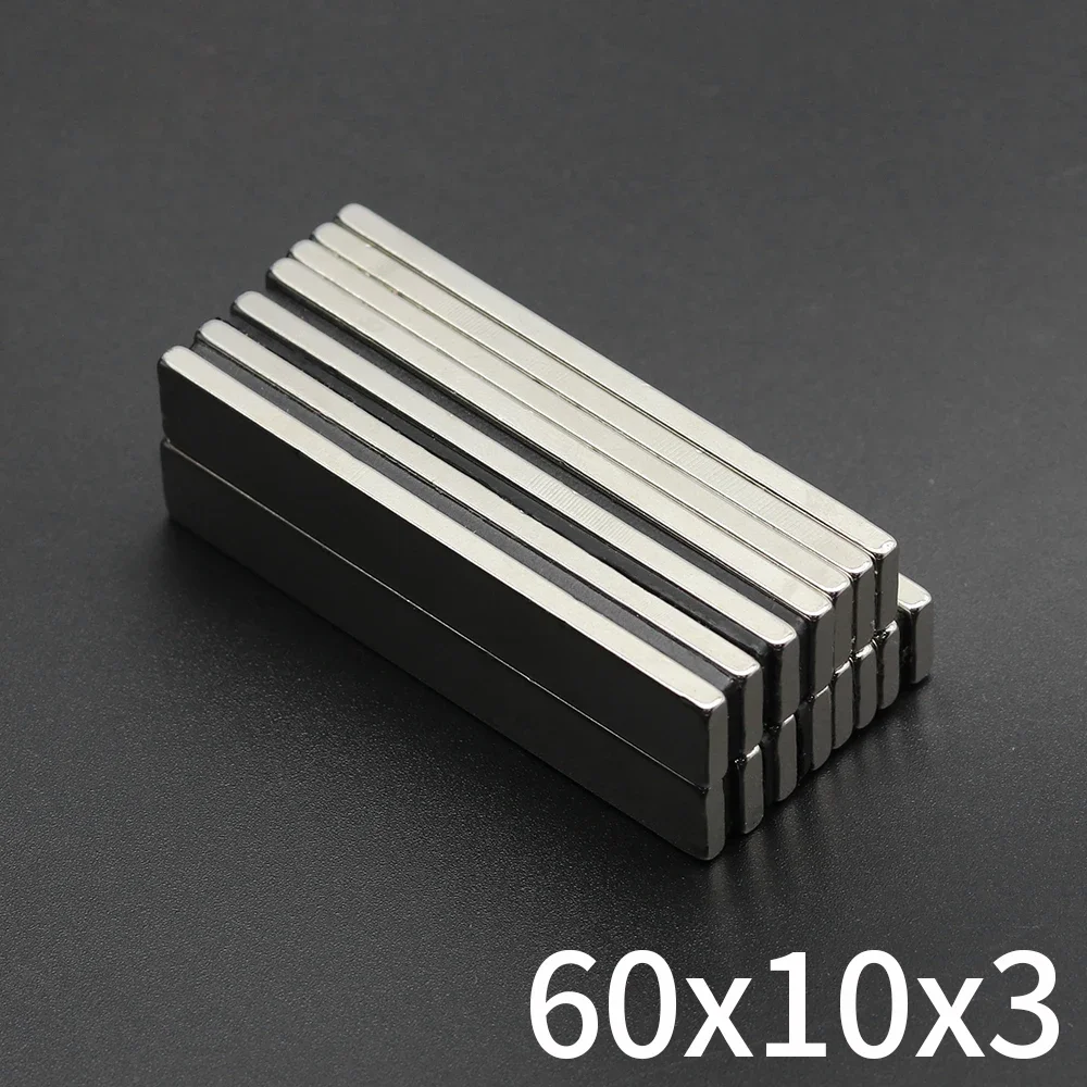 60x10x3mm Block Super Strong Magnet Powerful Neodymium Magnets N35 NdfeB Permanent Magnetic imanes Refrigerator Magnet
60x10x3mm Block Super Strong Magnet Powerful Neodymium Magnets N35 NdfeB Permanent Magnetic imanes Refrigerator Magnet